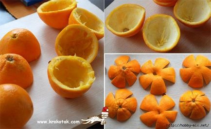 Decor frumos de fructe citrice uscate