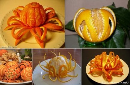 Decor frumos de fructe citrice uscate