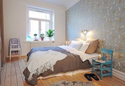 Gyönyörű és modern hálószoba design svéd stílusban
