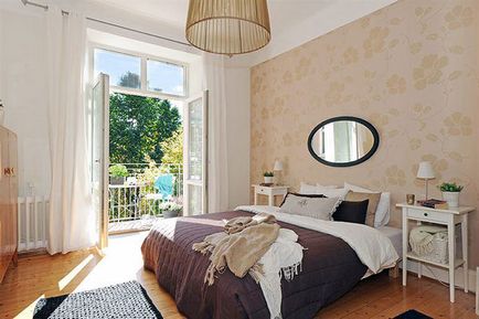 Gyönyörű és modern hálószoba design svéd stílusban