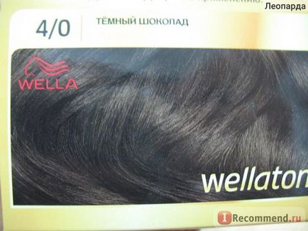 Festék-mousse haj Wella wellaton - «kiváló tartósság és a szín, de a haj kár
