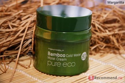 Крем для обличчя tony moly pure eco bamboo cool water moist cream - «універсальний корейський крем для