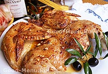 Csirke burgonyával kemencében - egy recept lépésről lépésre fotók (recept) Csirke burgonyával kemencében - egy recept lépésről lépésre fotók