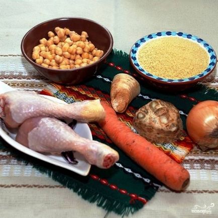 Кускус з куркою і овочами - покроковий рецепт з фото на