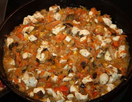 Лазанья з куркою і баклажанами - як приготувати лазанью з куркою і баклажанами, покроковий рецепт