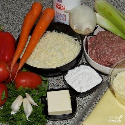 Лазанья з м'ясом - покроковий рецепт з фото на
