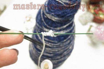 Master class pe floristica de Anul Nou copaci din sisal