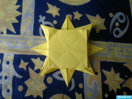 Майстер-клас в техніці орігамі для дорослих «сонце»