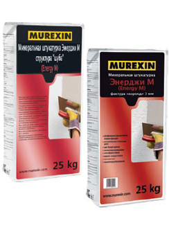 Мінеральна штукатурка murexin energy m для систем штукатурних фасадів на