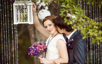 Містична і романтична весілля в фіолетовому кольорі з рубрики тематичні весілля -
