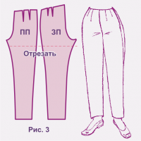 Моделюємо штани, зшити самої