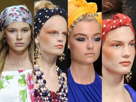 Fashion bandaj păr 2017, tendințele de moda fotografie