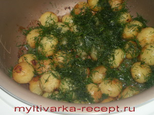 Молода картопля смажений в мультиварці рецепт приготування, готуємо в мультиварці