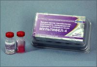 Multifel-4 (vaccin împotriva panleucopeniei, rinotraheitei, infecției cu kalitsivirusnoy și chlamydia