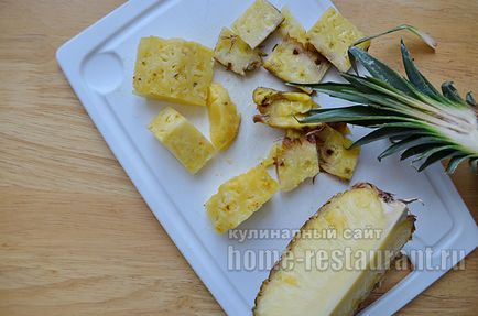Carne cu ananas în rețeta cuptorului cu fotografie pas cu pas