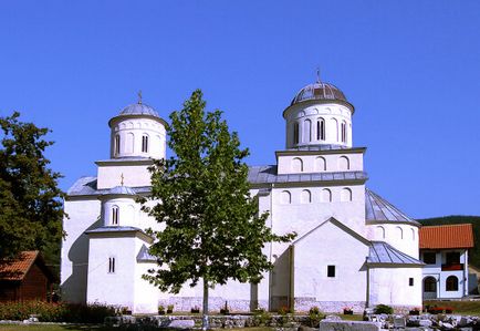Valódi Szerbia kolostor Mileseva - a szentély tartani a fehér angyal