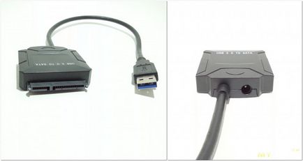 SATA meghajtó gyors kapcsolat - néhány USB adapterek