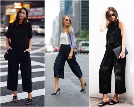Merészen viselnek nadrágot culottes - a trend 2017-ben (nadrág culottes) Merészen viselnek nadrágot culottes - a trend 2017-ben