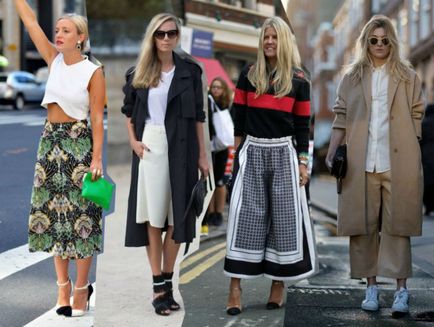 Merészen viselnek nadrágot culottes - a trend 2017-ben