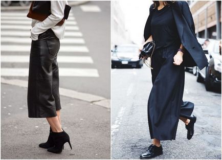 Merészen viselnek nadrágot culottes - a trend 2017-ben