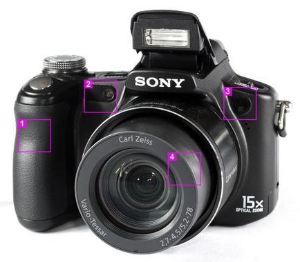 Áttekintés a digitális fényképezőgép Sony Cyber-shot DSC-H50