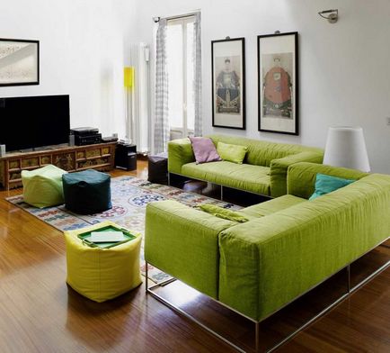 Оливкова вітальня - 58 фото ідей ідеального дизайну в інтер'єрі вітальні