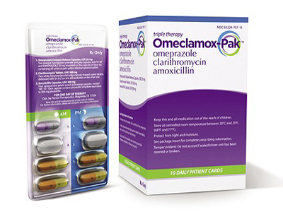 Omeprazol amoxicilină claritromicină