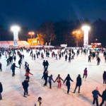 Outdoor patinoar artificial în parcul de sâcâi 2015-2016