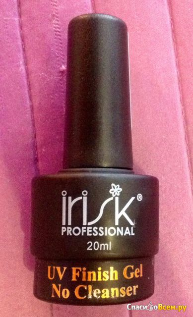 Відгук про фініш гель для нігтів без липкого шару - irisk professional - uv finish gel no cleanser