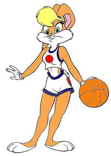 Lola Bunny karakter megjelenését, jellegét, megjelenését rajzfilmeket