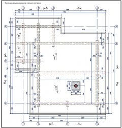 Planul de acoperis, desen geometric de construcție