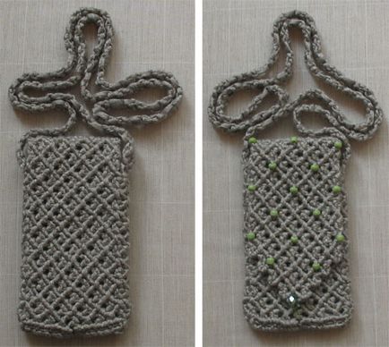 Plat pentru macrame pentru telefon - clasă - master - articole și modele