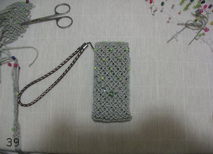 Plat pentru macrame pentru telefon - clasă - master - articole și modele