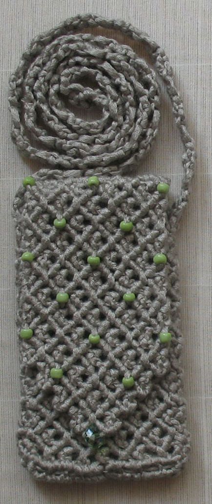 Plat pentru macrame pentru telefon - clasă - master - articole și modele