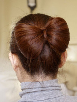 Зачіска бантик з волосся покроково, фото і варіанти