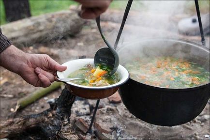 Pregătirea de supe în condiții de mars