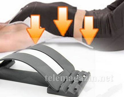 Dispozitivul pentru îndepărtarea încărcăturii din coloană vertebrală, podul (spate magie) - gimnastica pentru