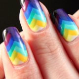 Rainbow manikűr ötletek képek (szivárvány) Rainbow manikűr ötletek fotók