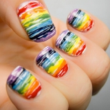 Rainbow manikűr ötletek képek (fotók) Rainbow manikűr ötletek fotók