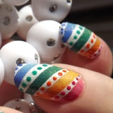 Rainbow manikűr ötletek képek (szivárvány) Rainbow manikűr ötletek fotók