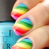 Rainbow manikűr fotó ötletek (ötletek) Rainbow manikűr ötletek fotók