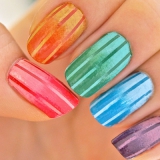 Rainbow manikűr ötletek képek (szivárvány) Rainbow manikűr ötletek fotók