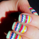 Rainbow manikűr ötletek képek (fotók) Rainbow manikűr ötletek fotók