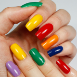 Rainbow manikűr fotó ötletek (ötletek) Rainbow manikűr ötletek fotók