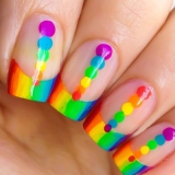 Rainbow manikűr ötletek fotók (szegek fotó ötlet) Rainbow manikűr ötletek fotók