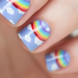 Rainbow manikűr ötletek képek (manikűr) Rainbow manikűr ötletek fotók