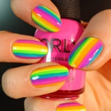 Rainbow manikűr ötletek képek (szivárvány) Rainbow manikűr ötletek fotók