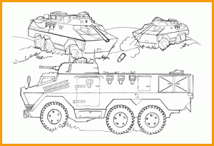 Pagini de colorat - echipamente militare și militari