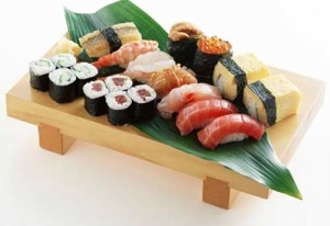 Diferența dintre sushi și rulouri, o bară de rulouri de sushi