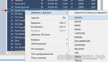 Редагування каналів, огляд устаткування для прийому супутникового телебачення